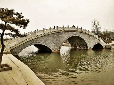 公園景觀石橋大理石欄桿