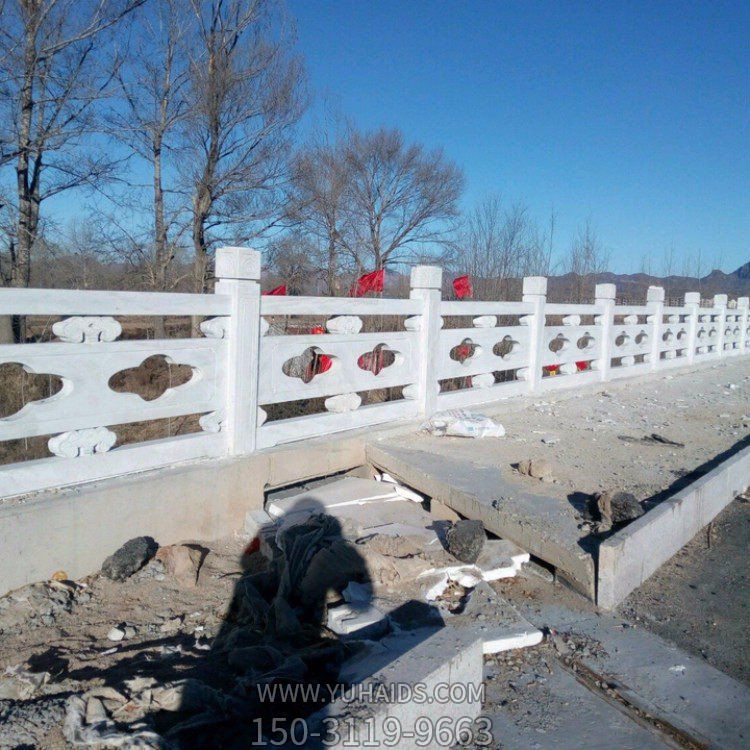 大理石砂石花崗巖石雕鏤空創(chuàng)意戶外河道馬路護欄圍欄雕塑