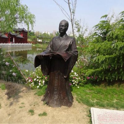 公園歷史名人銅雕蔡倫雕塑