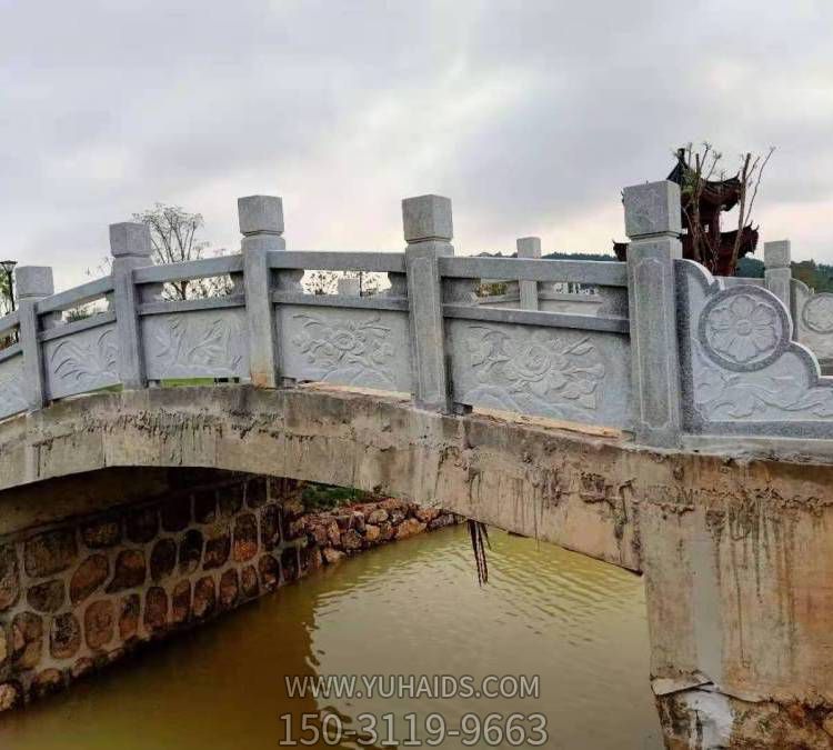 戶外河道大理石石雕浮雕圍欄擺件雕塑