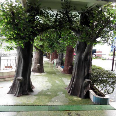 公園裝飾擺放樹(shù)脂仿真樹(shù)植物景觀(guān)雕塑