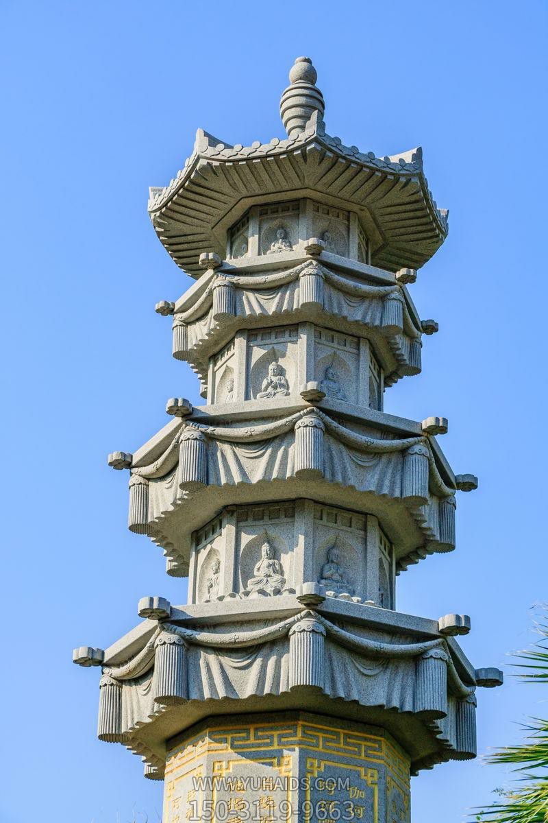 中國寺廟園林精美佛塔仿古建筑雕塑