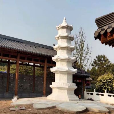 漢白玉優(yōu)質石材浮雕石塔景點寺廟園林擺件雕塑