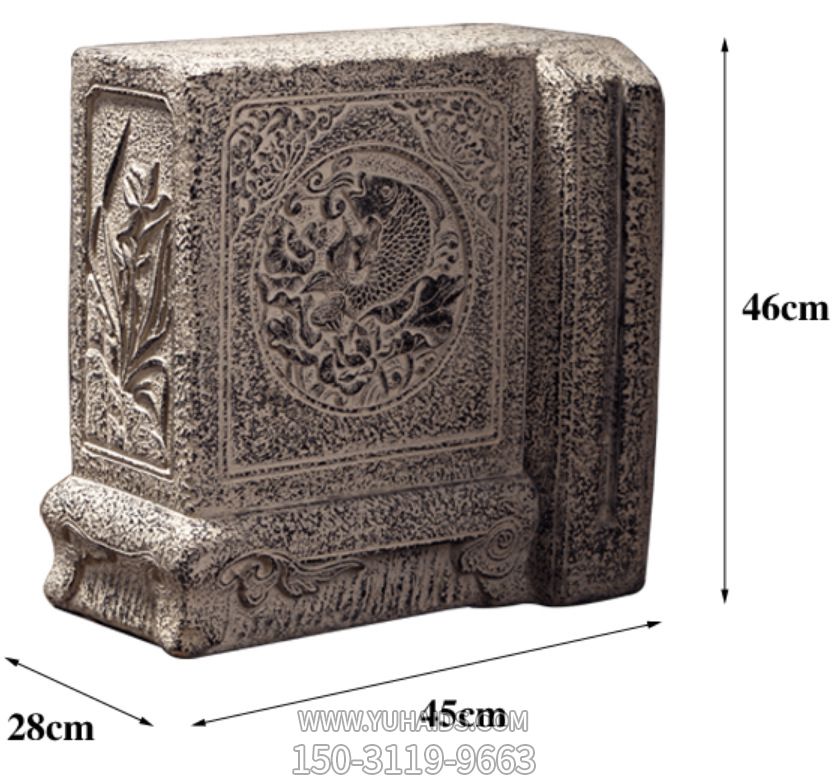 仿石雕石鼓門墩抱鼓石一對(duì)家用仿古庭院鎮(zhèn)宅門口石墩擺件雕塑