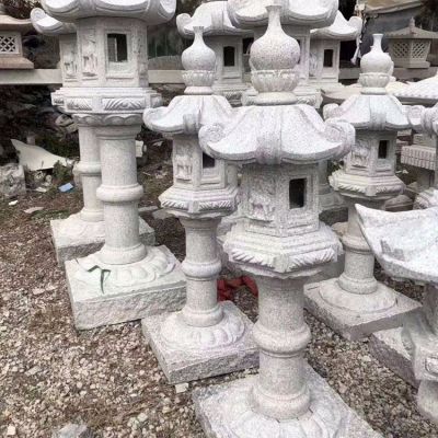 花崗巖石雕燈，中國(guó)傳統(tǒng)古建照明燈籠