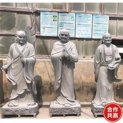 大理石石雕戶外寺廟十八羅漢雕塑