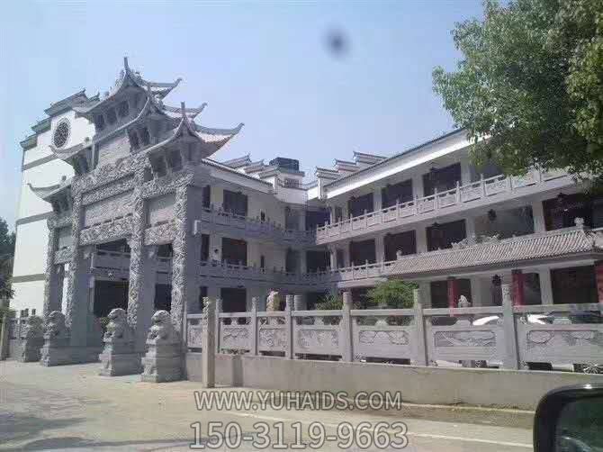 墓地仿古建筑石雕牌坊雕塑