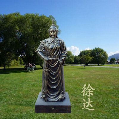 玻璃鋼仿銅明朝開國軍事統(tǒng)帥徐達(dá)雕像學(xué)院廣場擺件