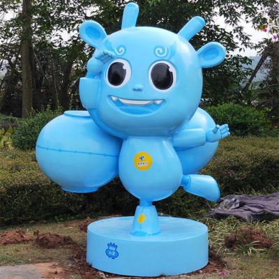 公園商場幼兒園戶外玻璃鋼卡通動(dòng)物公仔雕塑