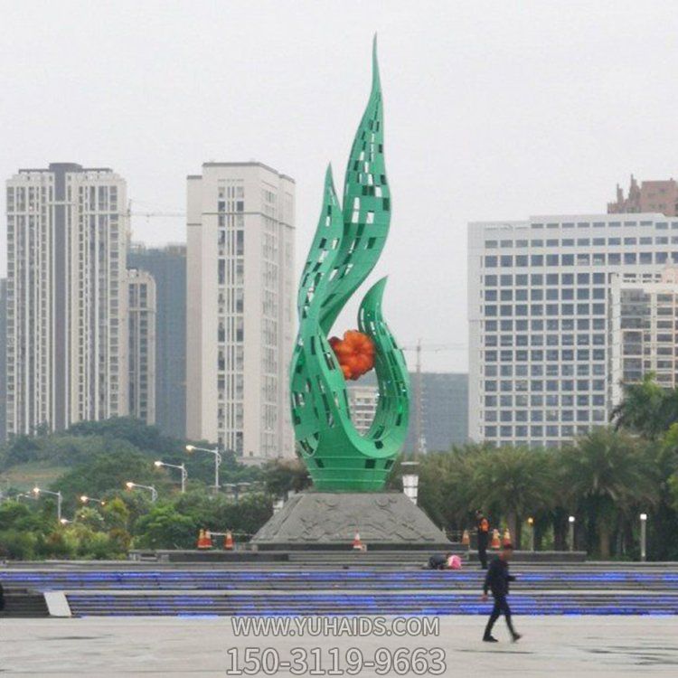 廣場大型不銹鋼鏤空創(chuàng)意景觀擺件雕塑