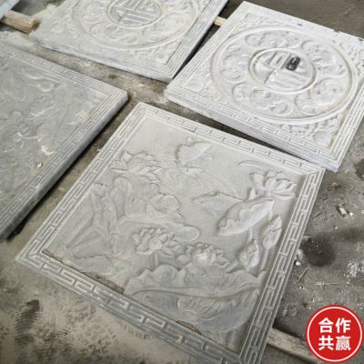 園林石雕影壁墻 寺廟石雕壁畫(huà) 雕塑