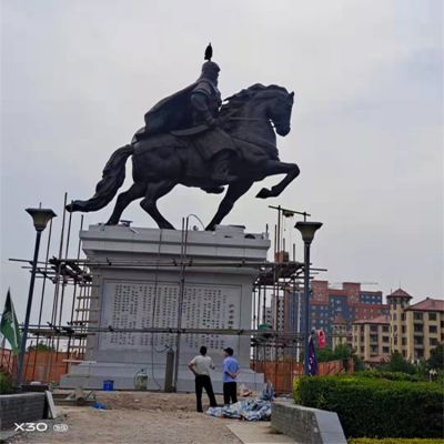 廣場(chǎng)大型景觀(guān)  騎馬的將軍人物雕塑