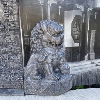 庭院門(mén)口大型銅雕獅子雕塑